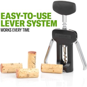 Good Cook Cork Screw Bar Tools, 11 x 4 x 2.5 inches, Black