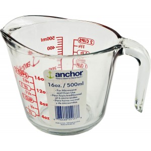 Anchor Hocking 2 Cup (16 Ounce) Glass Me...