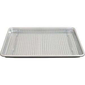 Mrs. Anderson's Baking Professional Cooling Rack, Heavy Duty Steel, Fits Half Sheet Pans, 16.5 x 11.875 x 0.625-Inches