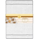 Mrs. Anderson's Baking Professional Cooling Rack, Heavy Duty Steel, Fits Half Sheet Pans, 16.5 x 11.875 x 0.625-Inches