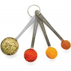 Mrs. Anderson’s Baking Measuring Spoons, Heavyweight 18/8 Stainless Steel, 4-Piece Set