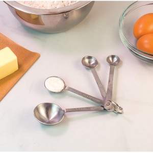 Mrs. Anderson’s Baking Measuring Spoons, Heavyweight 18/8 Stainless Steel, 4-Piece Set