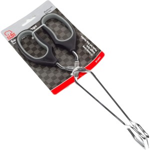 Chef Craft Classic Straight Tongs, 12 inch, Black