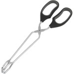 Chef Craft Classic Straight Tongs, 12 inch, Black