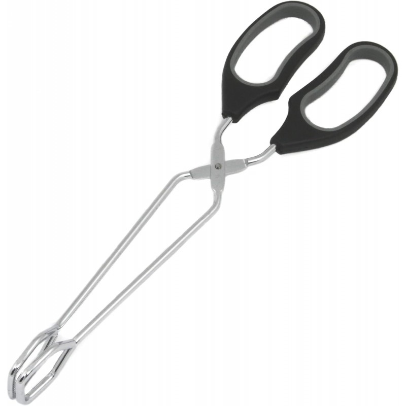 Chef Craft Classic Straight Tongs, 12 inch, Black