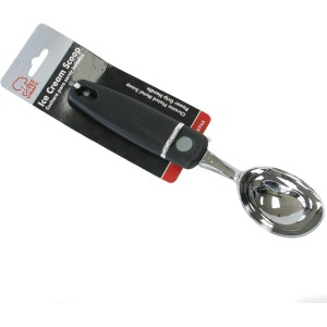 Chef Craft Select 1-Piece Heavy Duty Ice Cream Scoop, 8 inch, Black and Chrome