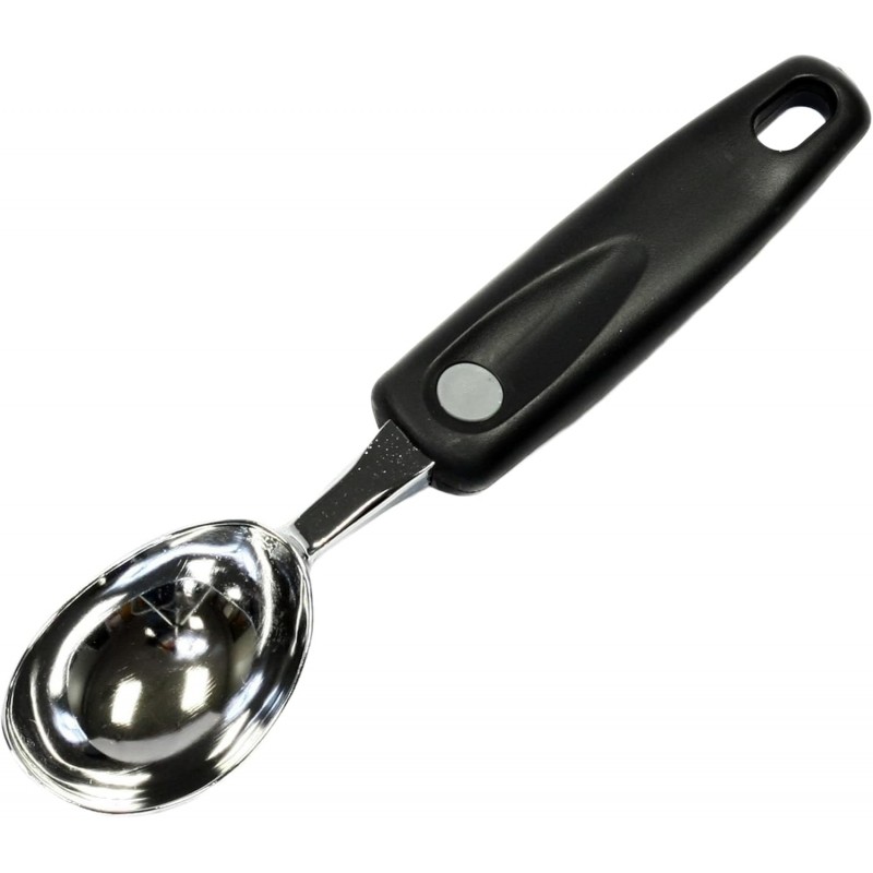 Chef Craft Select 1-Piece Heavy Duty Ice Cream Scoop, 8 inch, Black and Chrome