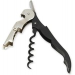Chef Craft Select Waiters Corkscrew with Foil Cutter and Bottle Opener, 5 inches in Length, Stainless Steel/Black