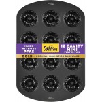 Wilton Gold Non-Stick 12-Cavity Mini Fluted Cake Pan, Cold-Rolled Steel Bakeware, Made Without PFAS, Packaging May Vary