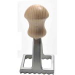 Eppicotispai Aluminum Square Ravioli Stamp with Beechwood Handle, 2-Inch by 2-Inch