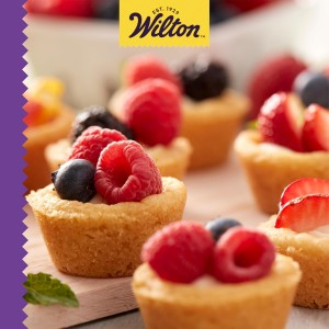 Wilton Gold Non-Stick 24-cup Muffin Pan, Cold-Rolled Steel Bakeware, Made without PFAs, 16 x 10 x 1 in., Packaging may Vary