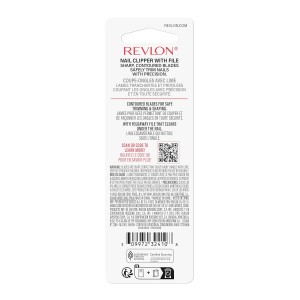Revlon Nail Clipper With File, Manicure Care Tool With a Curved Blade for an Accurate Trimming and Grooming, Easy to Use (Pack of 1)