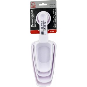 Chef Craft Measuring Scoop/Spoon Combo, White