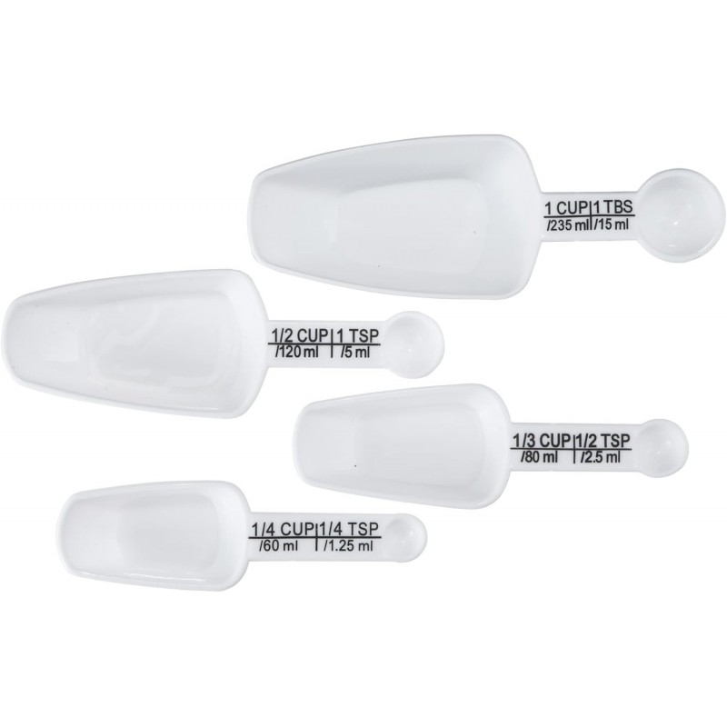 Chef Craft Measuring Scoop/Spoon Combo, White