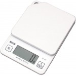Tanita KD-187 WH Cooking Scale, 0.3 oz (1 g) Units of Up to 2.2 lbs (1 kg), Includes Hook Holes for Convenient Storage, White, Kitchen Scale, Cooking, Digital
