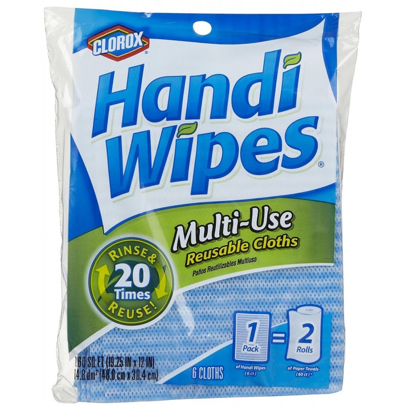 Clorox Handi Wipes Multi-Use Reuseable Cloths 6 ct