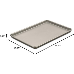 Cuisinart Chef's Classic Nonstick Bakeware 15-Inch Baking Sheet, Champagne