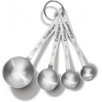 Stainless Steel Measuring Spoons, Set of 4,Silver