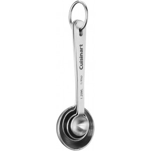 Stainless Steel Measuring Spoons, Set of 4,Silver
