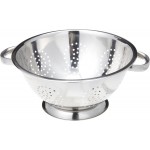 EXCELSTEEL Heavy Duty Stainless Steel Colander 5 Qt | Easy Grip Handles | Self-Draining Base | Mirror Polished | Dishwasher Safe | Pack of 1