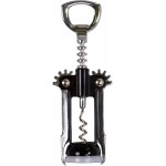 Evriholder Winged Corkscrew for Wine Bottles, Easy Manual Cork Remover, Multi-Purpose Opener for Beer and Soft Drinks, Ergonomic Handle, Stainless Steel, Dishwasher Safe, Black