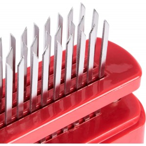Chef-Master Meat Tenderizer Tool, Stainless Steel Sharp Needle Blade Tenderizer Tool for Beef, Chicken, Turkey, Pork, Fish, Professional Tenderizing Machine Cooking Set,