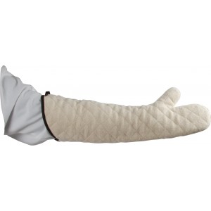 San Jamar Conventional Style Oven Mitt, Heat Resistant Pot Holder Gloves for Cooking and Baking, 24