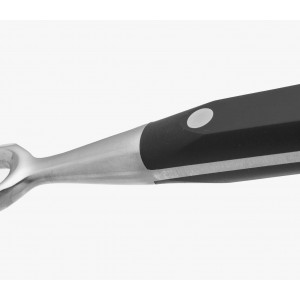 Arcos Forged Carving Fork 7 Inch Nitrum Stainless Steel. 180 mm Blade. Very useful utensil that provides absolute stability for chopping roast meat with a carving knife. Series Riviera. Color Black