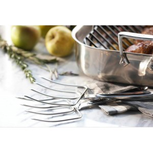 All-Clad Specialty Stainless Steel Kitchen Gadgets 2 Piece Set, Turkey Forks Kitchen Tools, Kitchen Hacks Silver