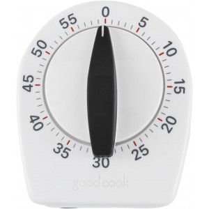GoodCook Everyday Deluxe Long Ring Precision Timer, White