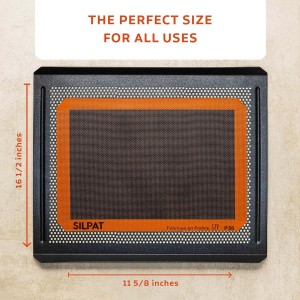 Silpat The Original Silpain Premium Non-Stick Silicone Baking Mat for Bread, 11-5/8 x 16-1/2