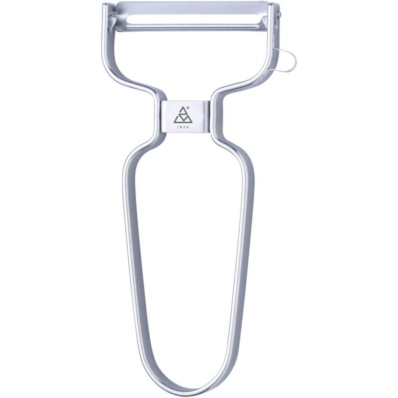 triangle Y-Peeler - 2 in (50 mm) - Stainless Steel Horizontal Straight Blade - Peeler for Hard-Skinned Fruits & Vegetables - Ergonomic Handle - Dishwasher Safe - Made in Germany