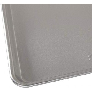 Nordic Ware Extra Large Baking Sheet, 21 x 15 inches, XL Big sheet pan Natural Uncoated Aluminum, Reinforced Steel Rim Prevents Warping, 1pk Big Sheet
