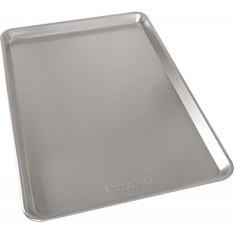 Nordic Ware Extra Large Baking Sheet, 21 x 15 inches, XL Big sheet pan Natural Uncoated Aluminum, Reinforced Steel Rim Prevents Warping, 1pk Big Sheet