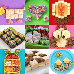 FUNBITES Sandwich Cutter for Kids Lunch, Mini Cookie Cutters, Bento Box Accessories, Cuts Food into Bite-Size Shapes for Toddler Lunch, Great for picky eaters - Green Squares 1pk