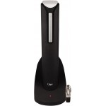 Ozeri Pro Electric Wine Bottle Opener in Black, with Wine Pourer, Stopper, Foil Cutter and Elegant Recharging Stand