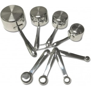 All-Clad Stainless-Steel 8 pc. Standard-Size Measuring Cup & Spoon Combo Set