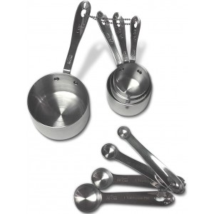 All-Clad Stainless-Steel 8 pc. Standard-Size Measuring Cup & Spoon Combo Set