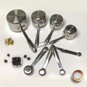 All-Clad Stainless-Steel 8 pc. Standard-Size Measuring Cup & Spoon Combo Set