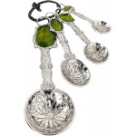 Ganz 4-Piece Measuring Spoons Set, Turtle , silver