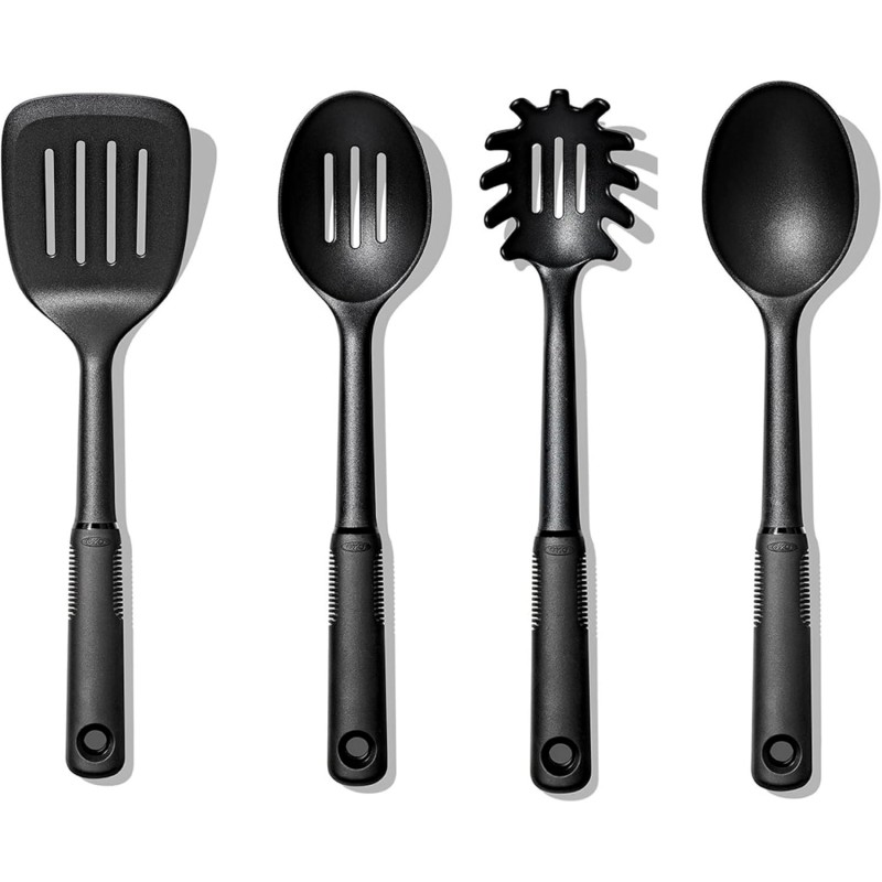 OXO Good Grips 4-Piece Nylon Tool Set, 2.3, Black