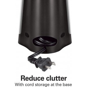 Hamilton Beach Extra-Tall Electric Automatic Can Opener with Easy-Clean Detachable Cutting Lever, Cord Storage, Knife Sharpener, Brushed Stainless Steel (76700)