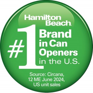 Hamilton Beach Extra-Tall Electric Automatic Can Opener with Easy-Clean Detachable Cutting Lever, Cord Storage, Knife Sharpener, Brushed Stainless Steel (76700)