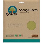 If You Care Sponge Cloths – 5 Count – 100% Natural Cleaning Rags for Kitchen, Bathroom, Home Countertop Surfaces – Absorbent, Reusable, Machine Washable, Compostable