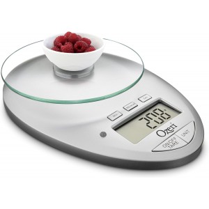 Ozeri Pro II Digital Kitchen Scale with Removable Glass Platform and Countdown Kitchen Timer (1 g to 12 lbs Capacity)