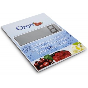 Ozeri Pro II Digital Kitchen Scale with Removable Glass Platform and Countdown Kitchen Timer (1 g to 12 lbs Capacity)