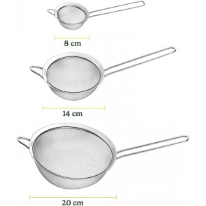 Cuisinart Mesh Strainers, 3 Count (Pack of 1) Set, CTG-00-3MS Silver