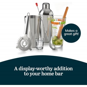 Libbey Mixologist 9-Piece Cocktail Set, Clear, 20 oz (80787)