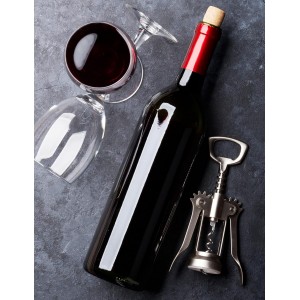 IMUSA USA Winged Corkscrew for Wine and Beer Bottles