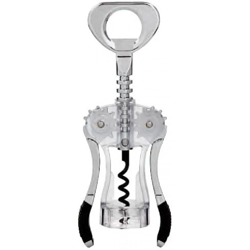 Primo Wing Corkscrew with Non-Stick Spiral and Translucent Body, Clear